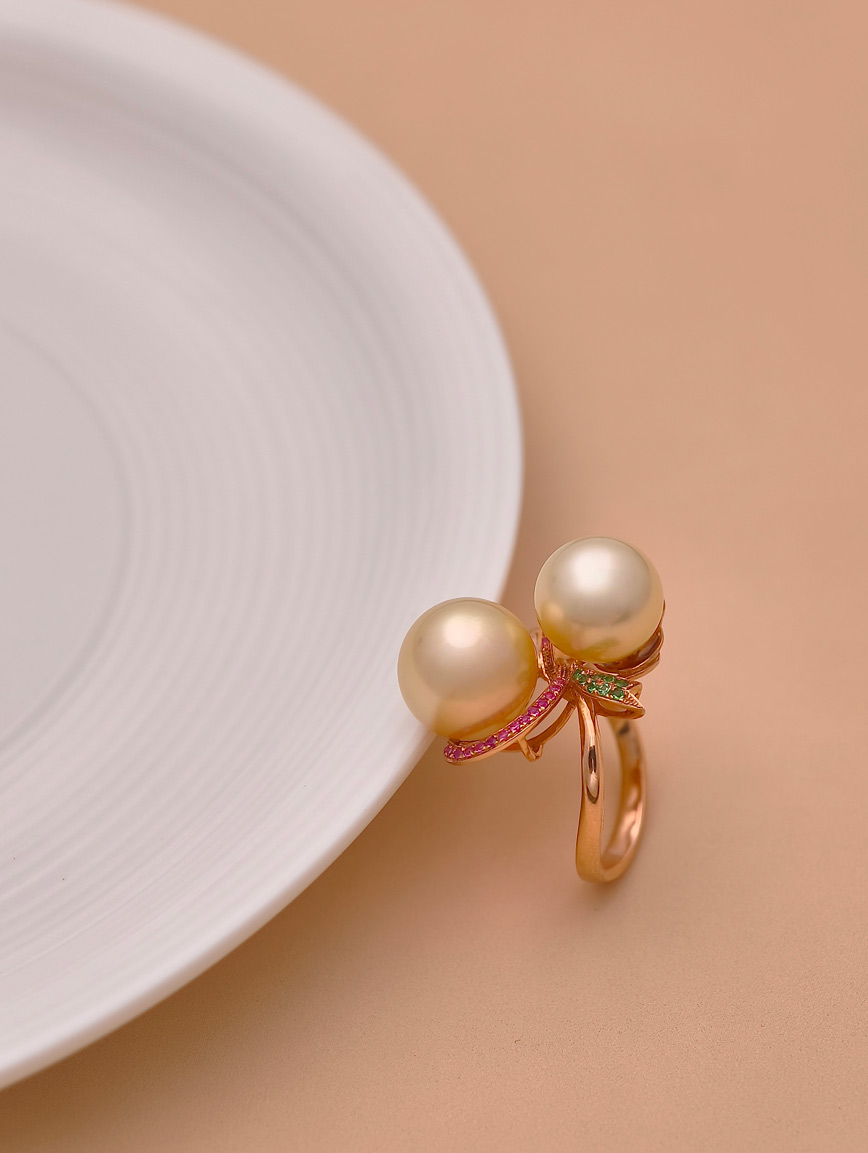 South Sea Golden Pearl Ring image