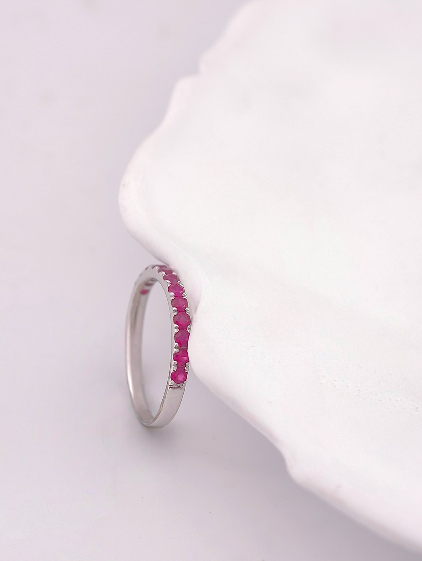 Natural Ruby Simple Ring image