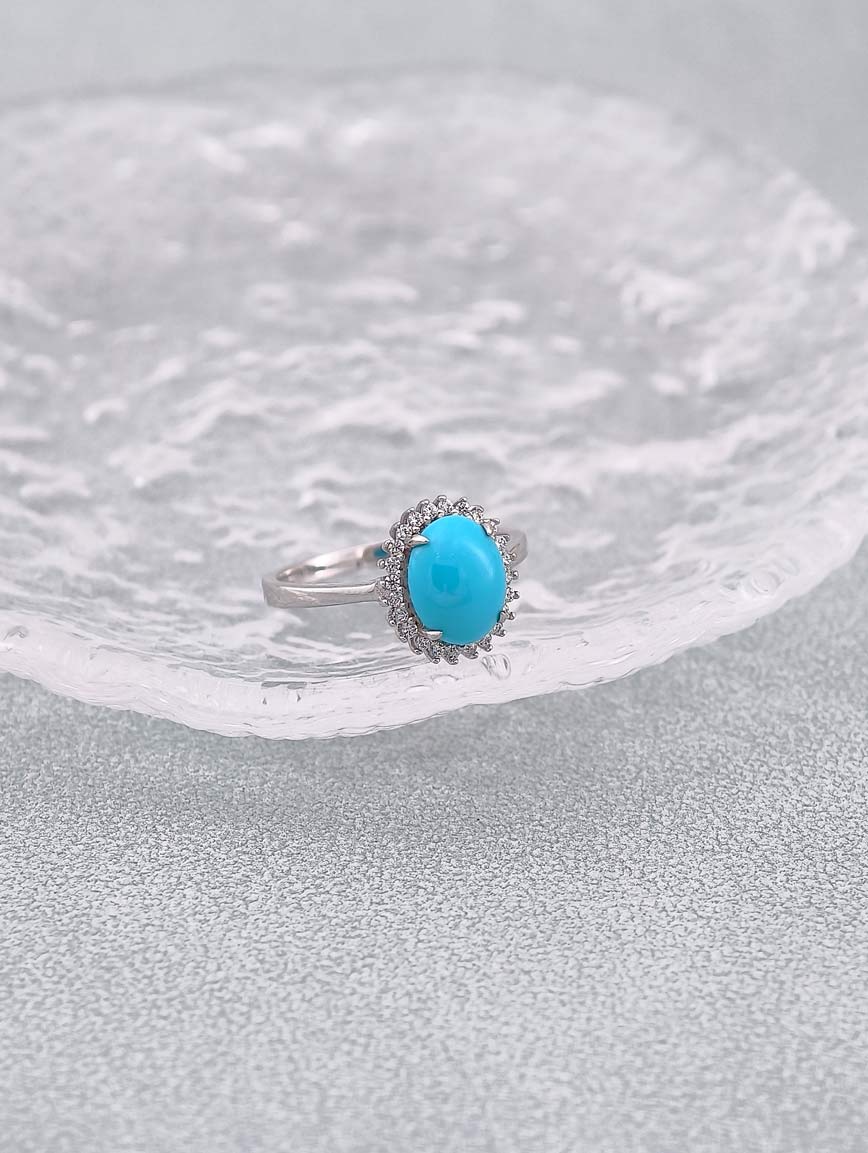 Natural Turquoise Exquisite Ring image