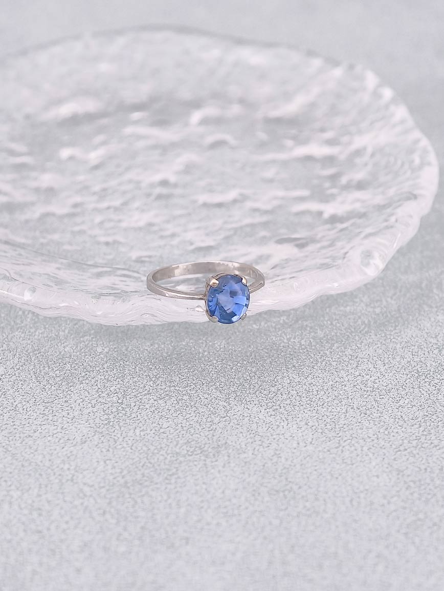 Natural Sapphire Fashionable Simple Ring image