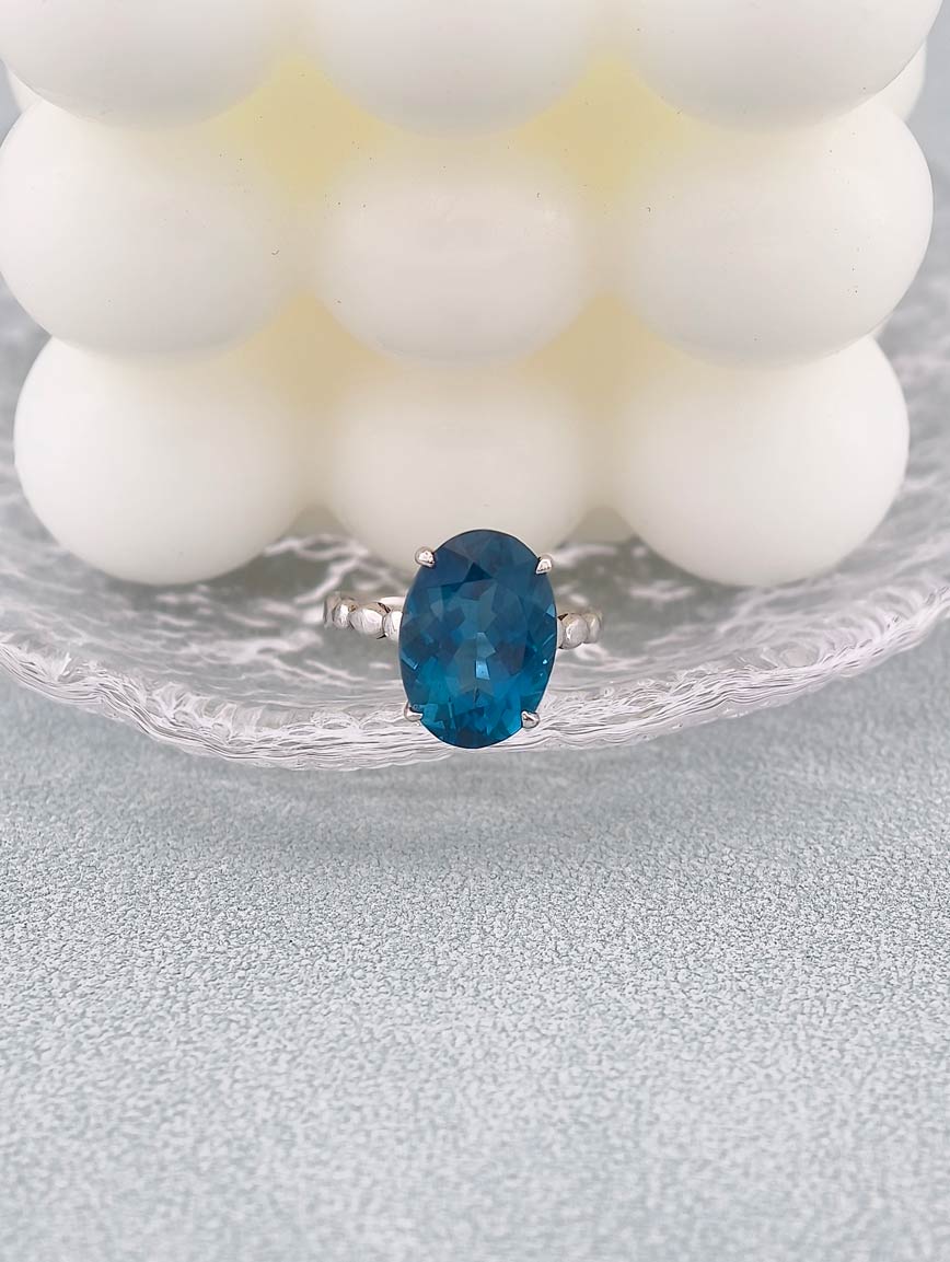 Natural Topaz Simple Fashion Ring image