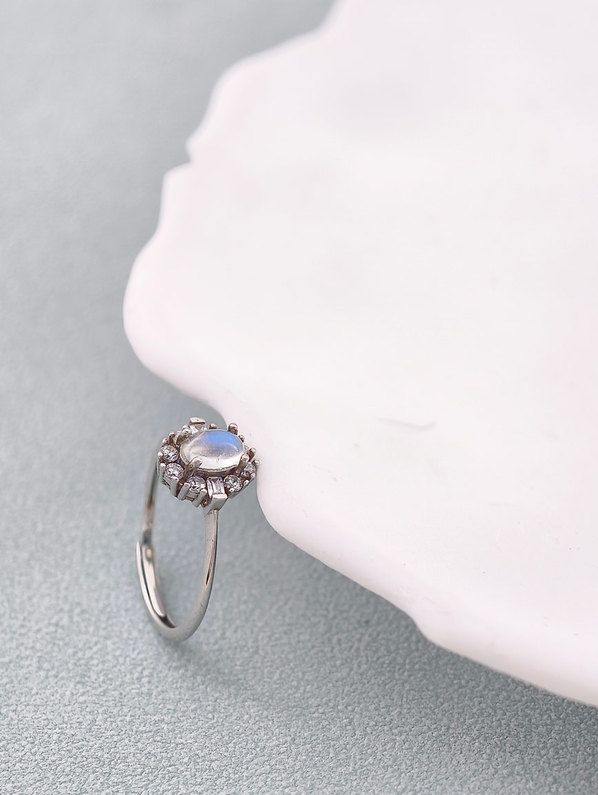 Natural Moonstone Delicate Ring image