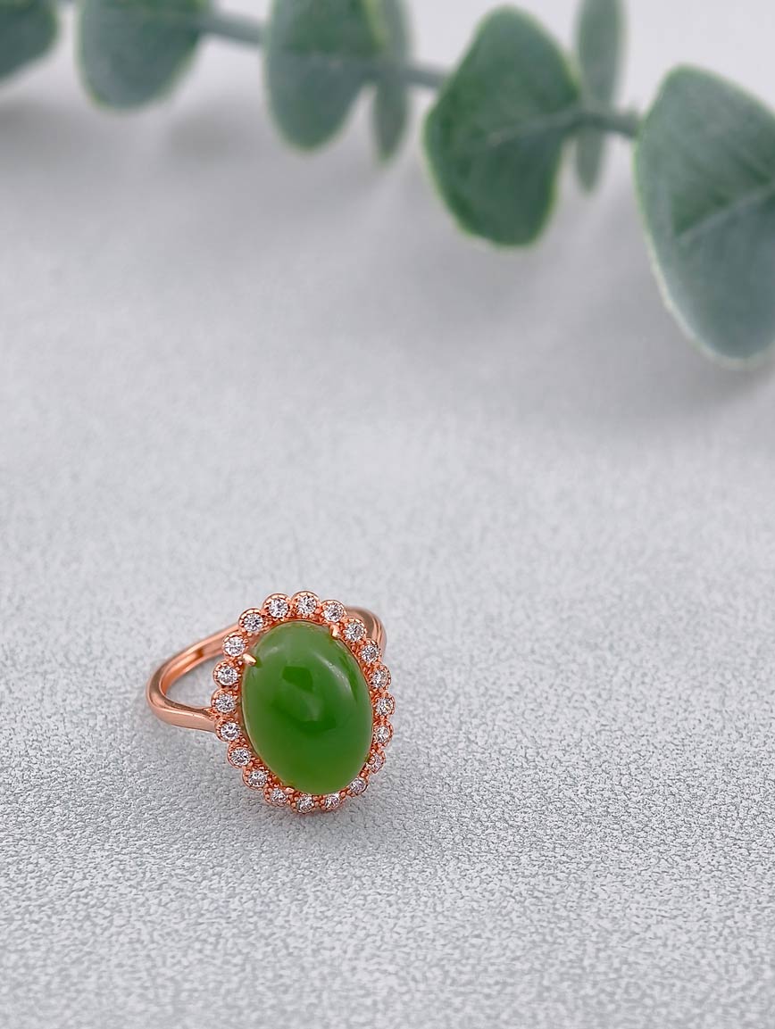 Natural Jasper Design Ring image