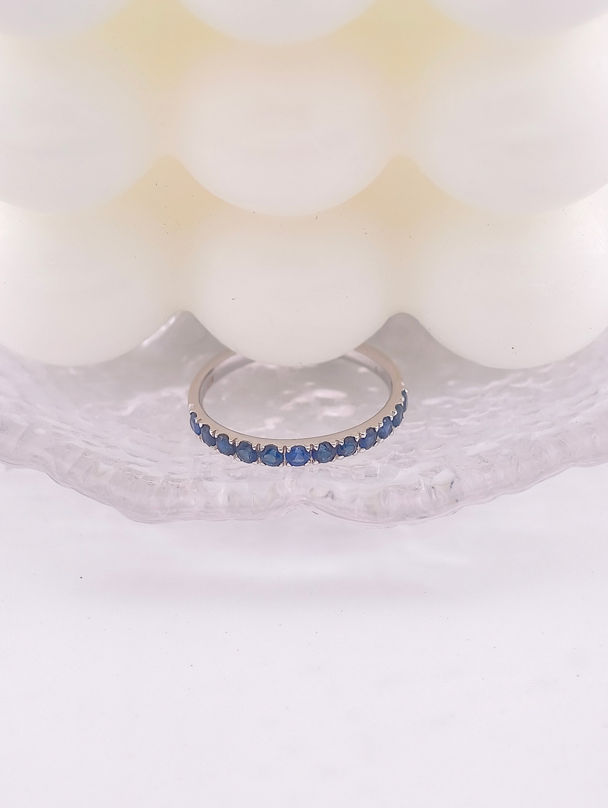 Natural Sapphire Simple Ring image