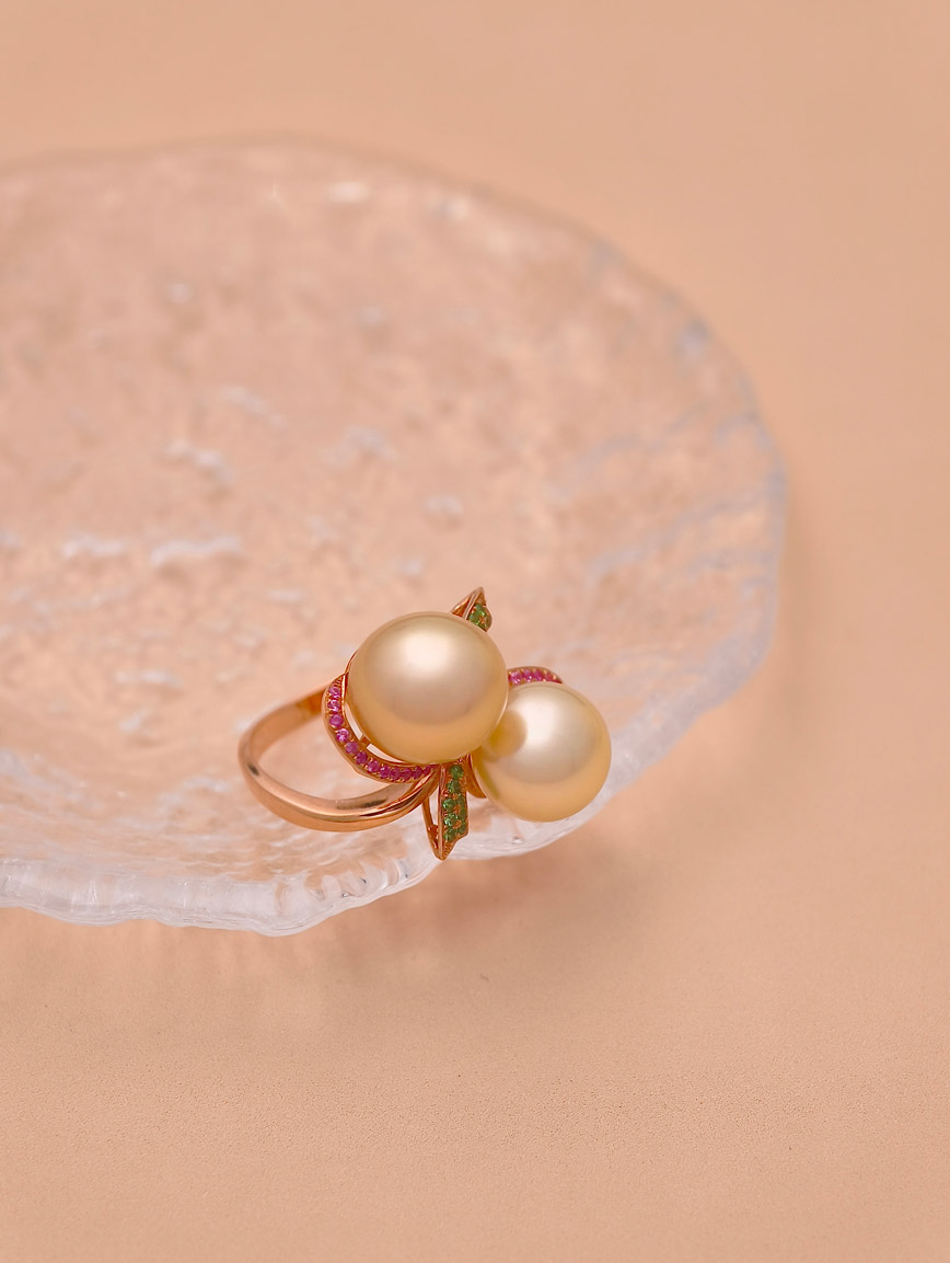 South Sea Golden Pearl Ring image