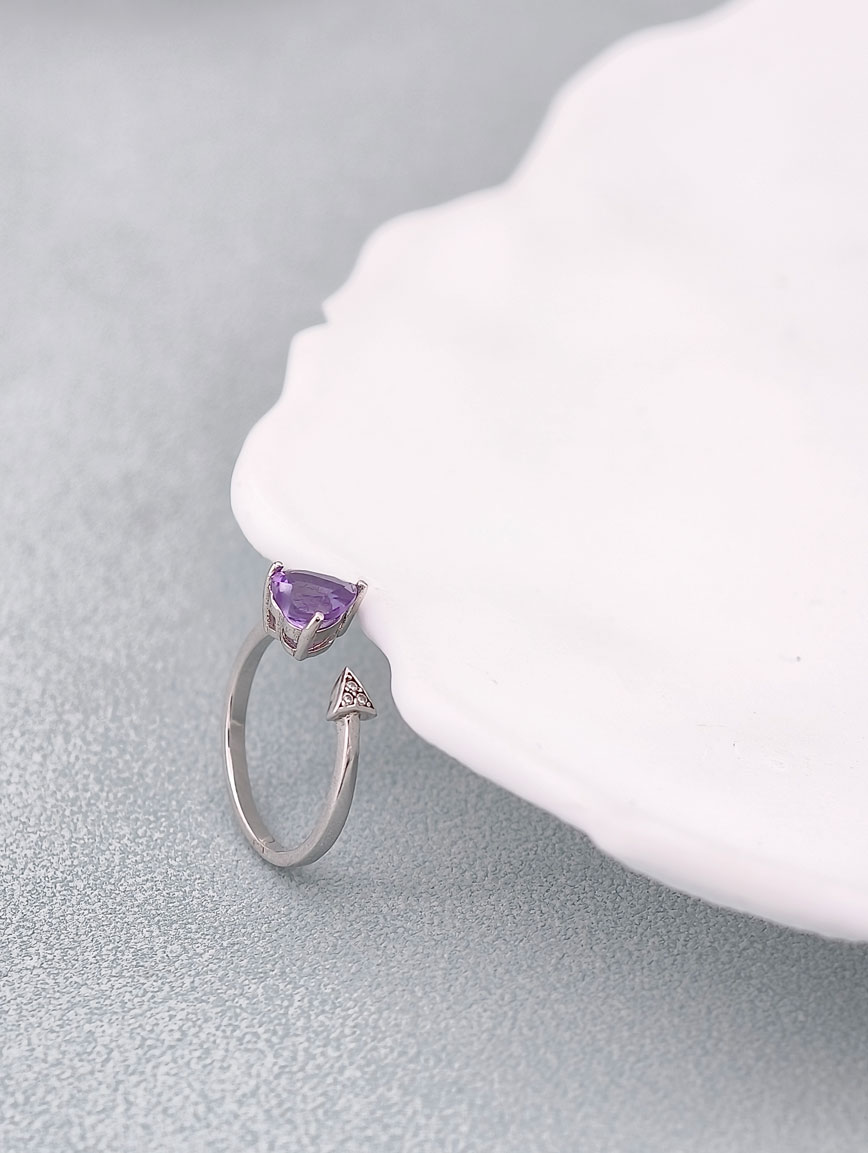 Heart Amethyst Ring image