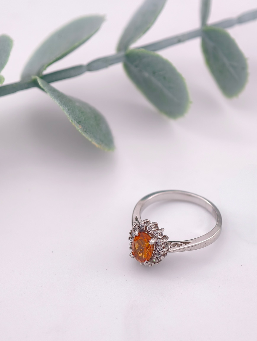 Natural Citrine Delicate Ring image