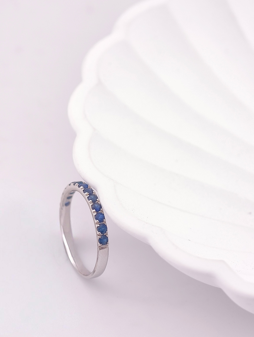 Natural Sapphire Simple Ring image