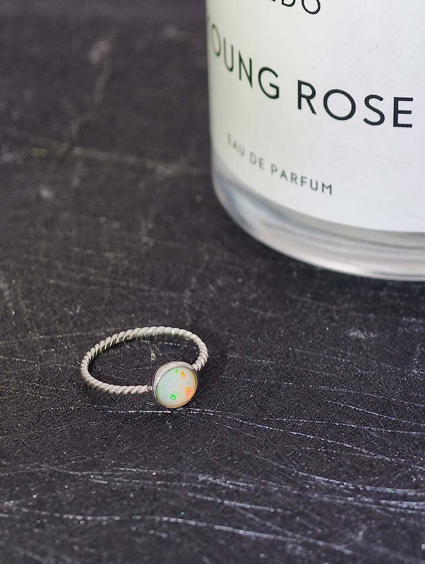 Natural Opal Simple Ring image