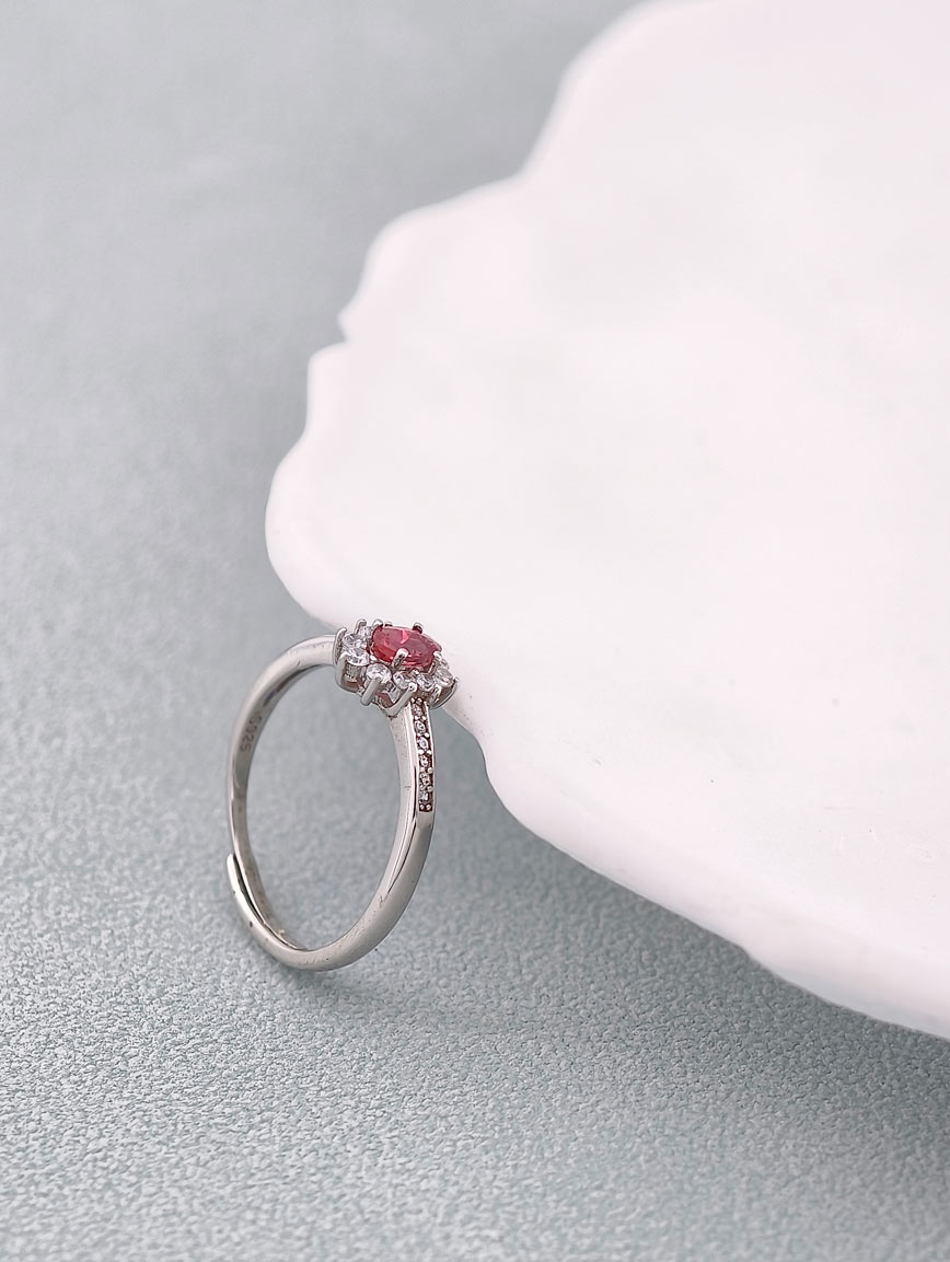 Natural Pink Tourmaline Ring image