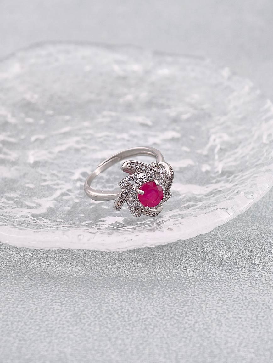 Natural Ruby Design Ring image