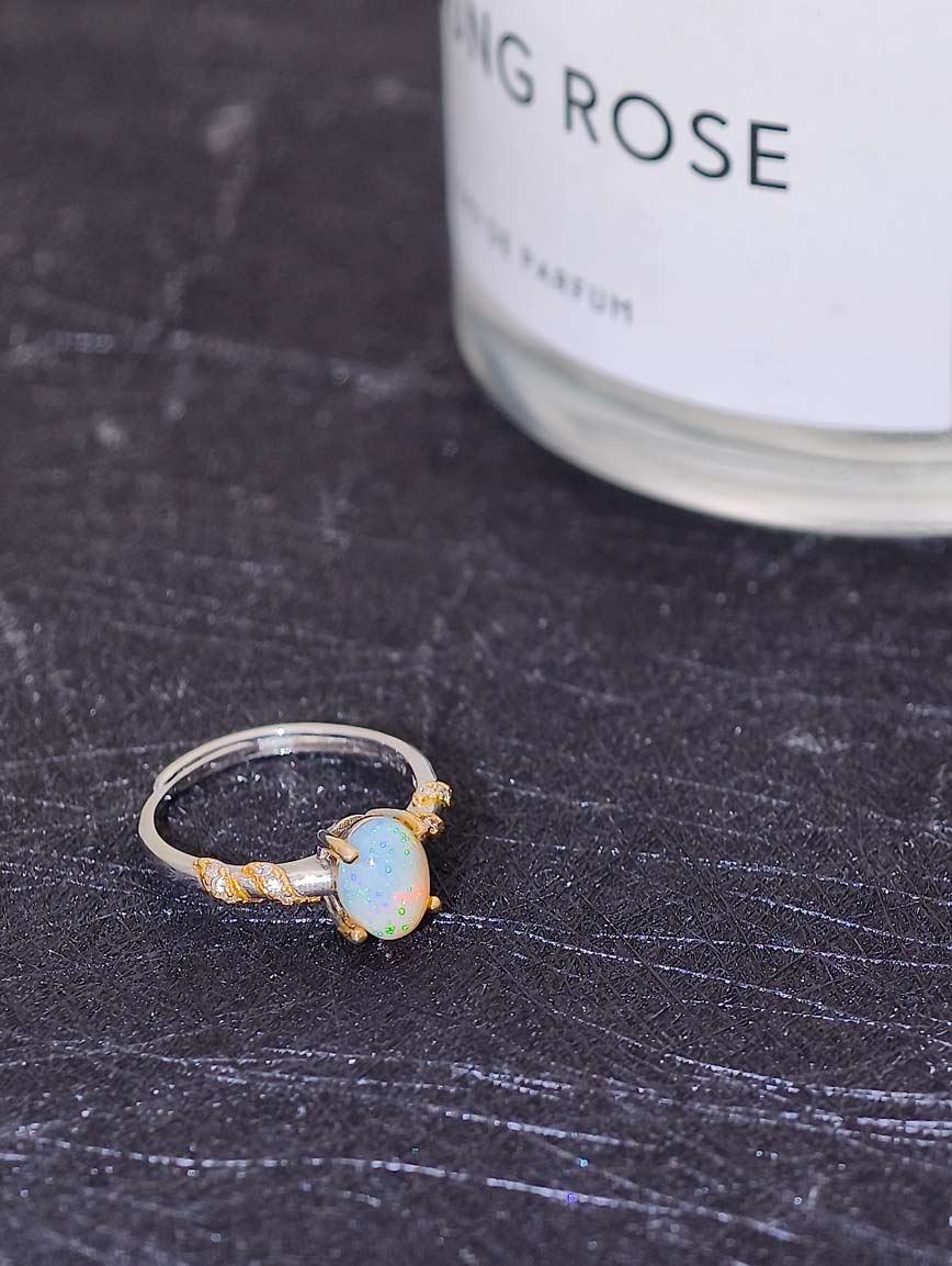 Natural Opal Design Ring image