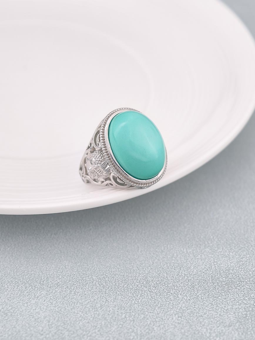 Natural Turquoise Design Ring image