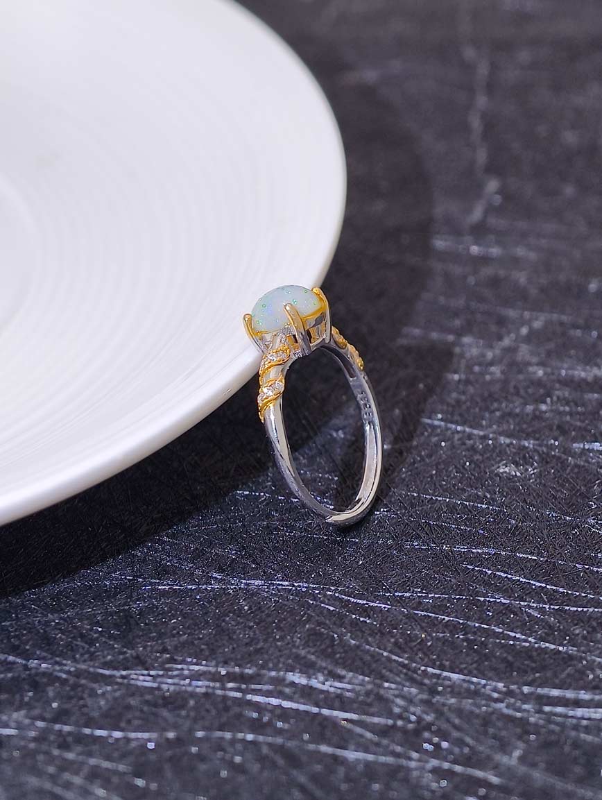 Natural Opal Design Ring image