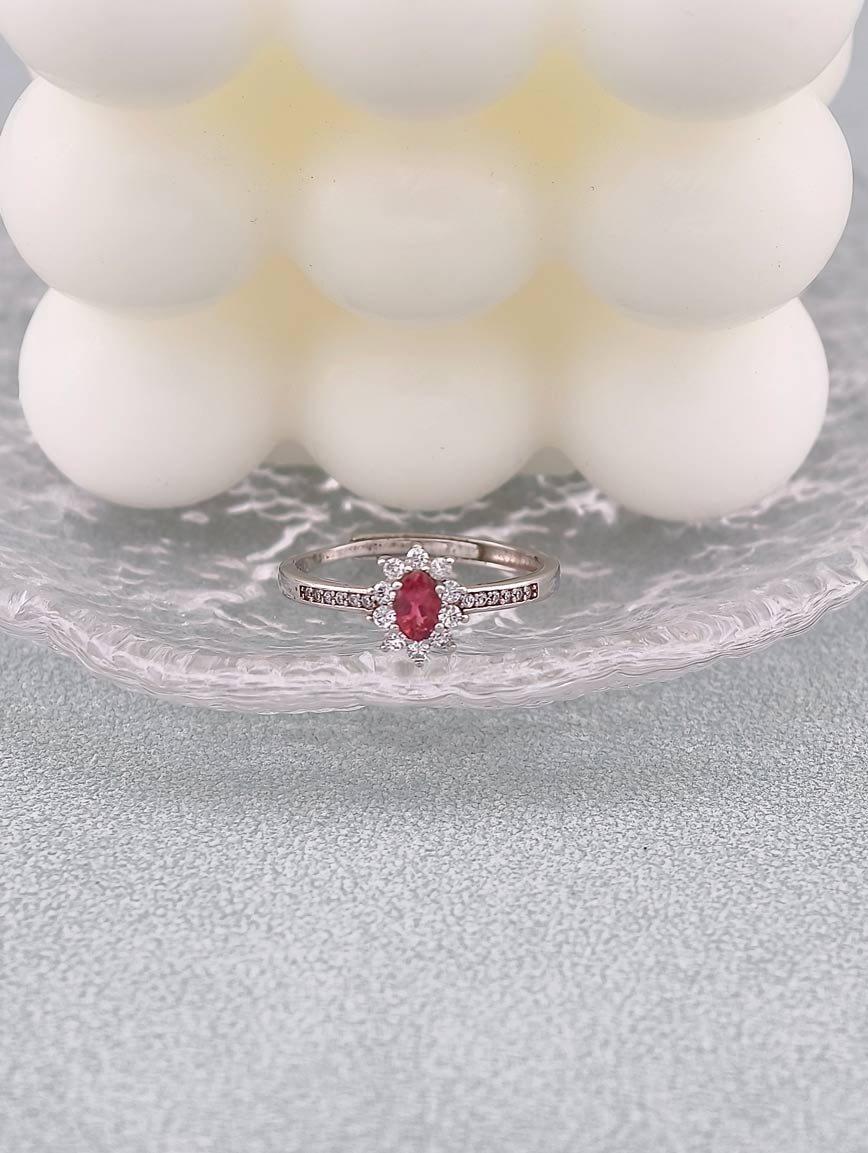 Natural Pink Tourmaline Ring image