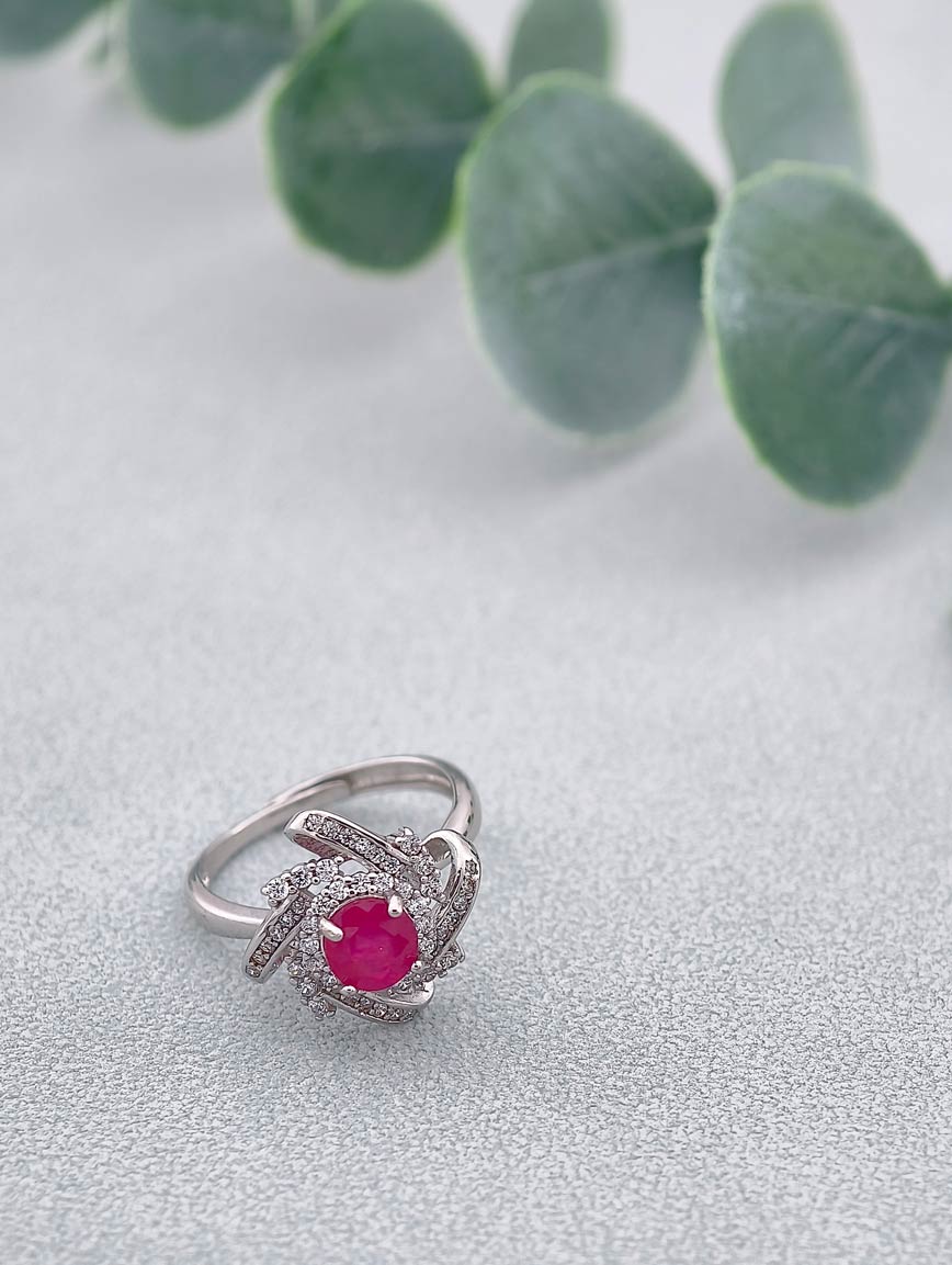 Natural Ruby Design Ring image