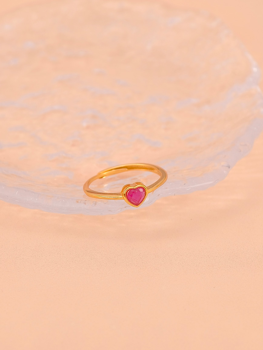 Heart Ruby Ring image