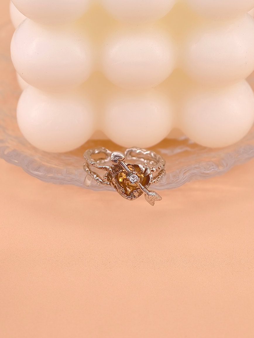 Love At First Shot Natural Citrine Ring image