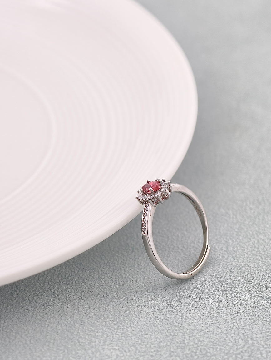 Natural Pink Tourmaline Ring image