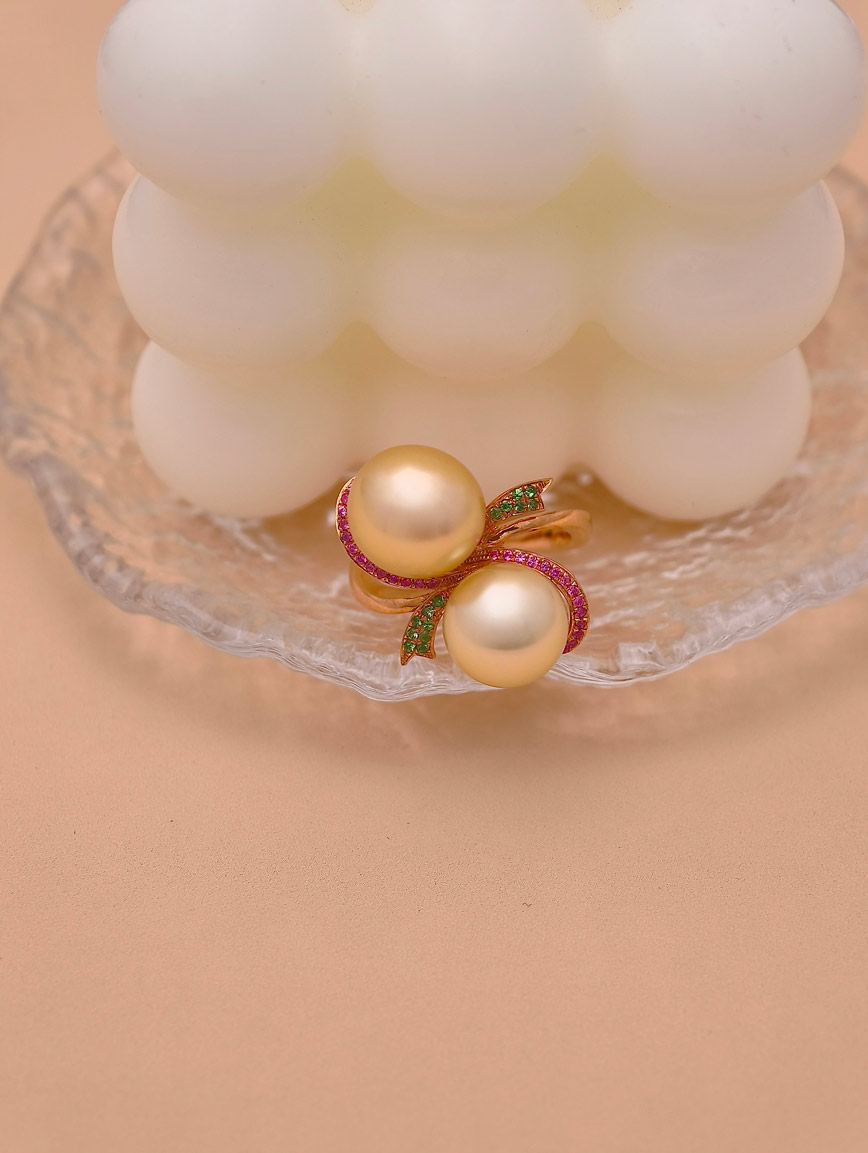 South Sea Golden Pearl Ring image