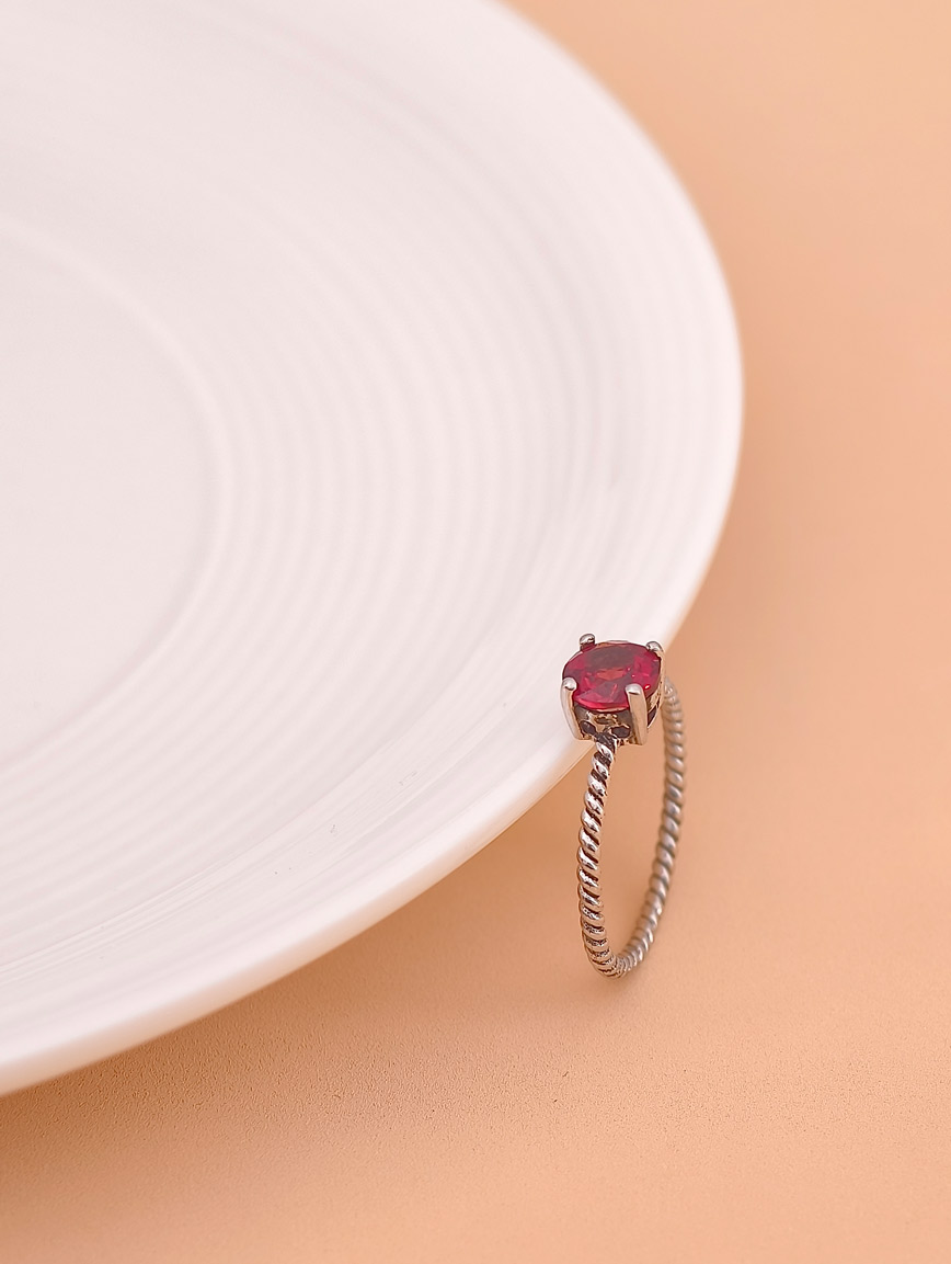 Natural Garnet Ring image