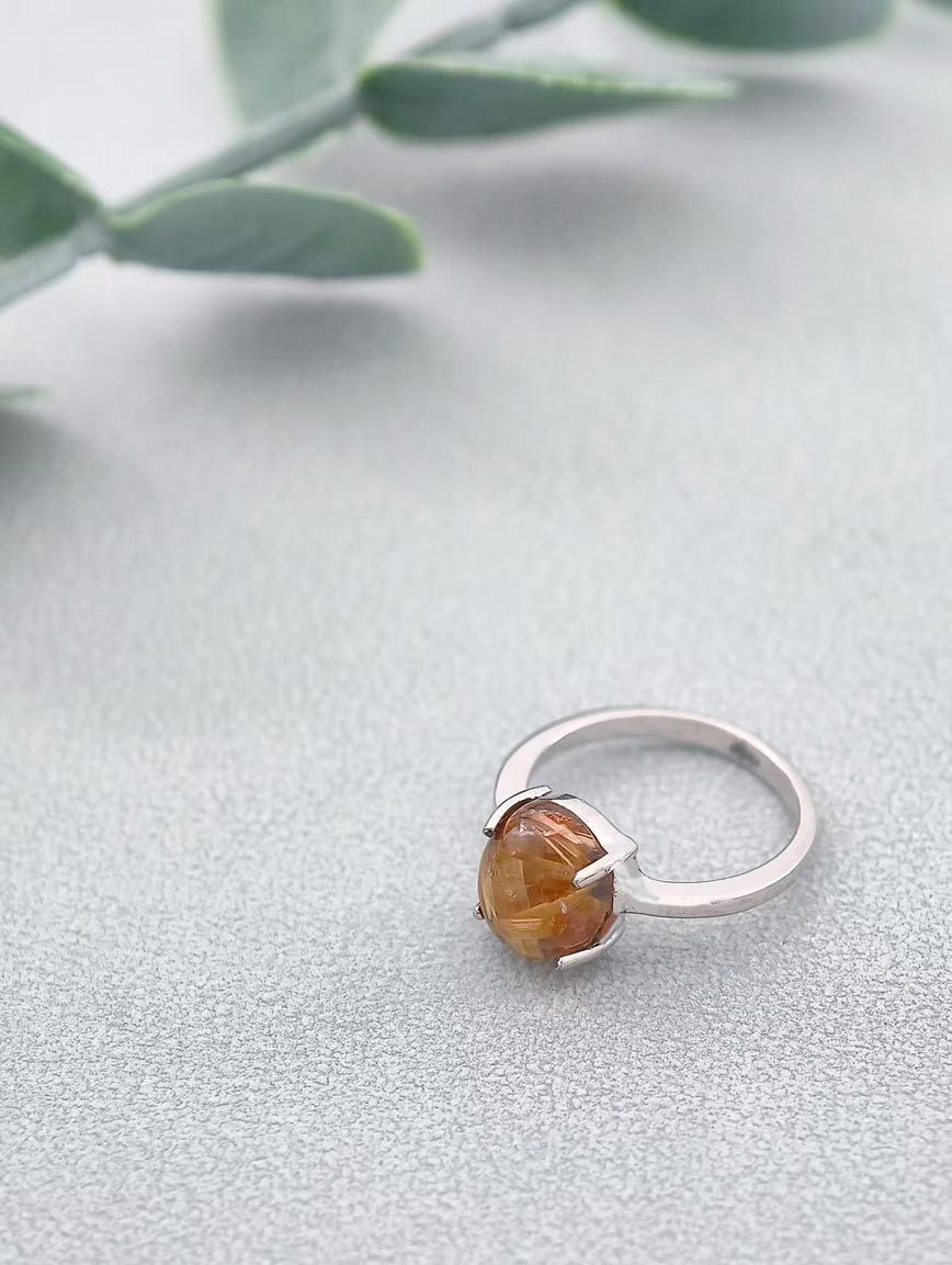 Natural Rutilated Quartz Ring image