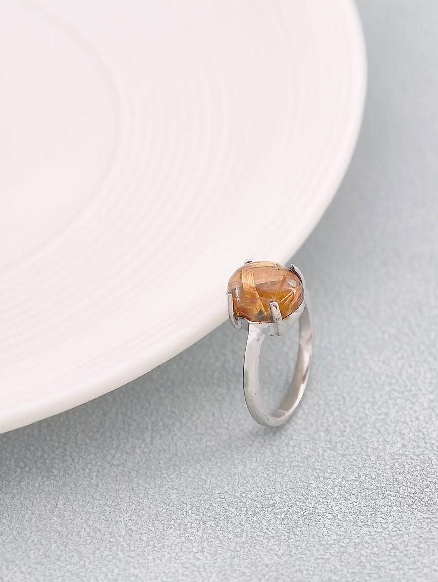 Natural Rutilated Quartz Ring image