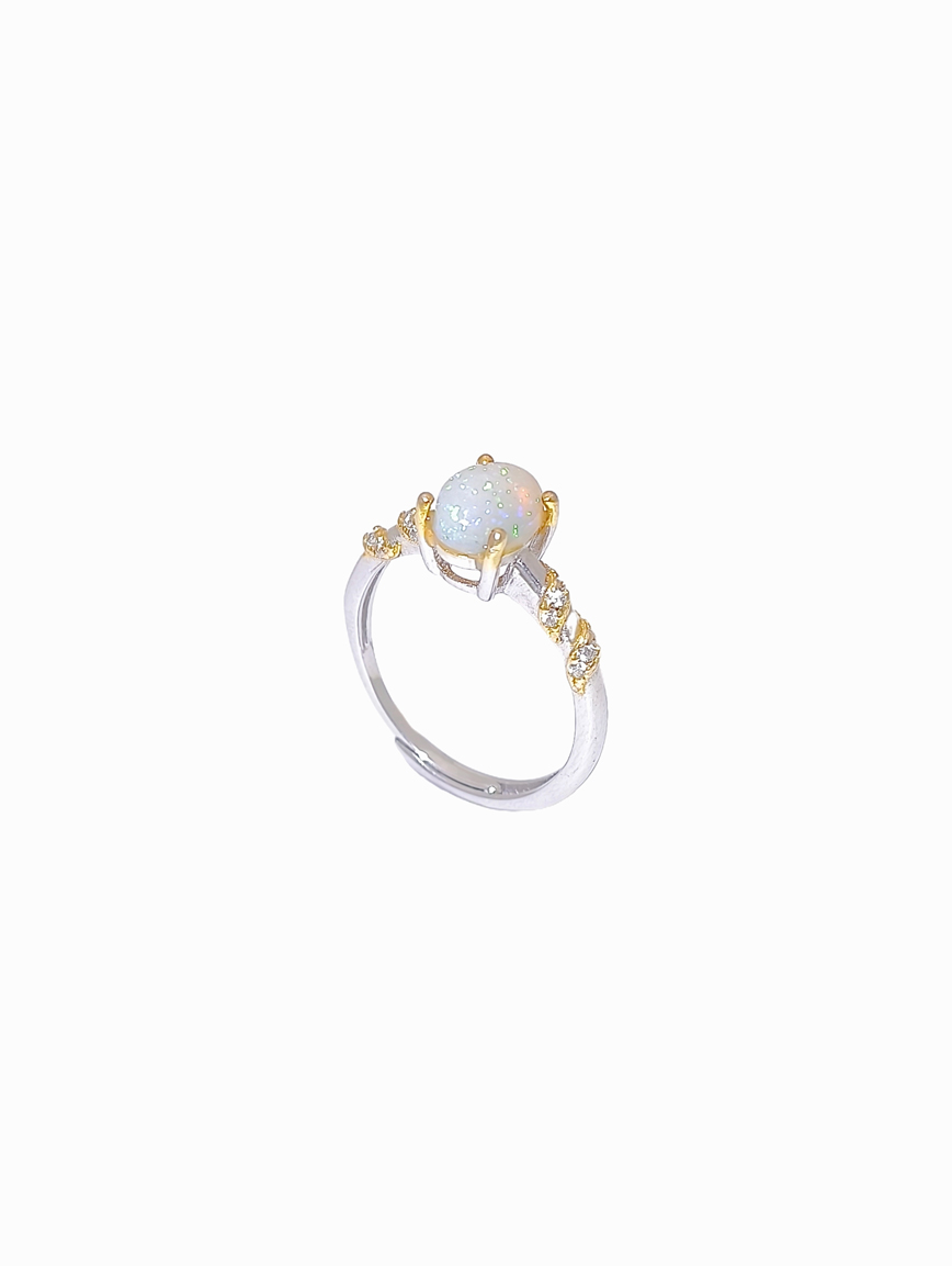 Natural Opal Design Ring