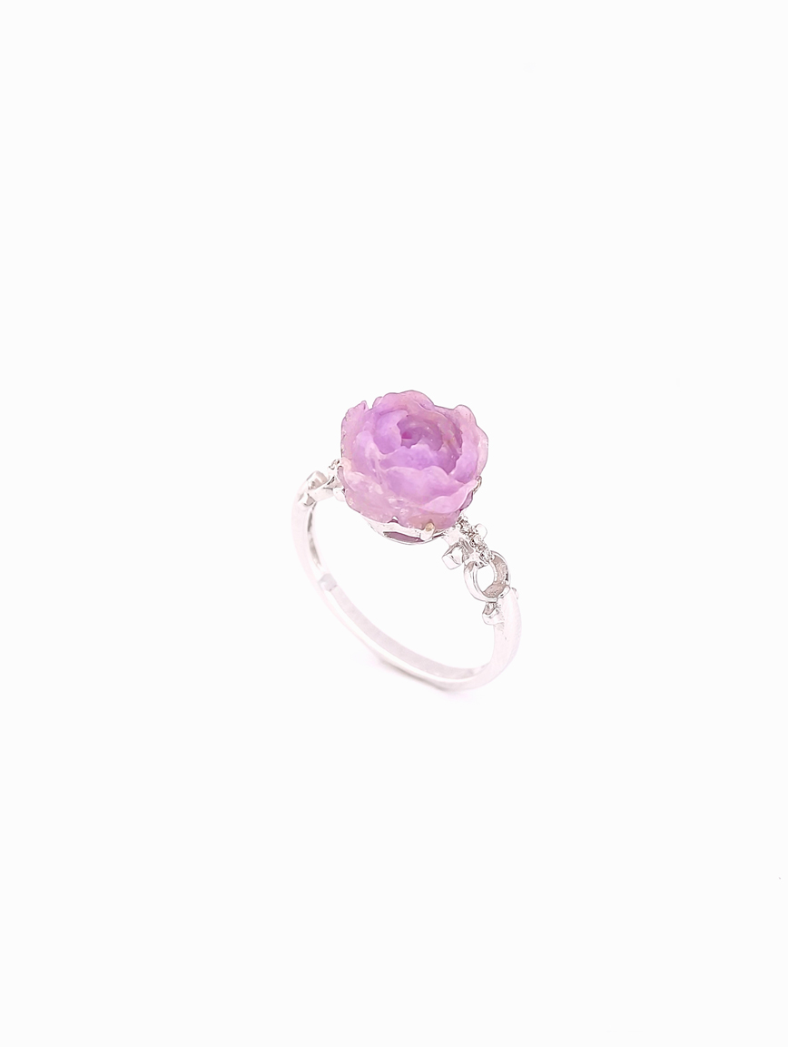 Flower Shaped Sugilite Ring