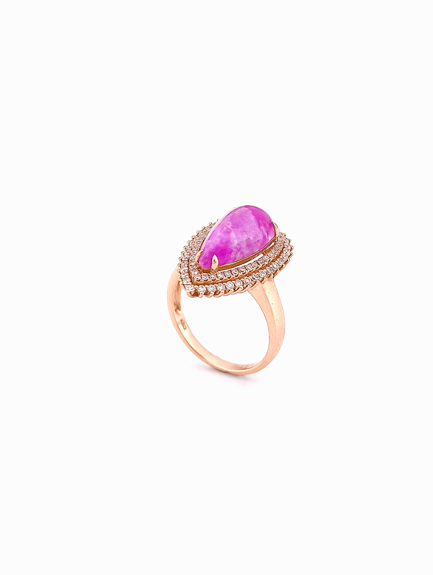 Natural Sugilite Design Ring