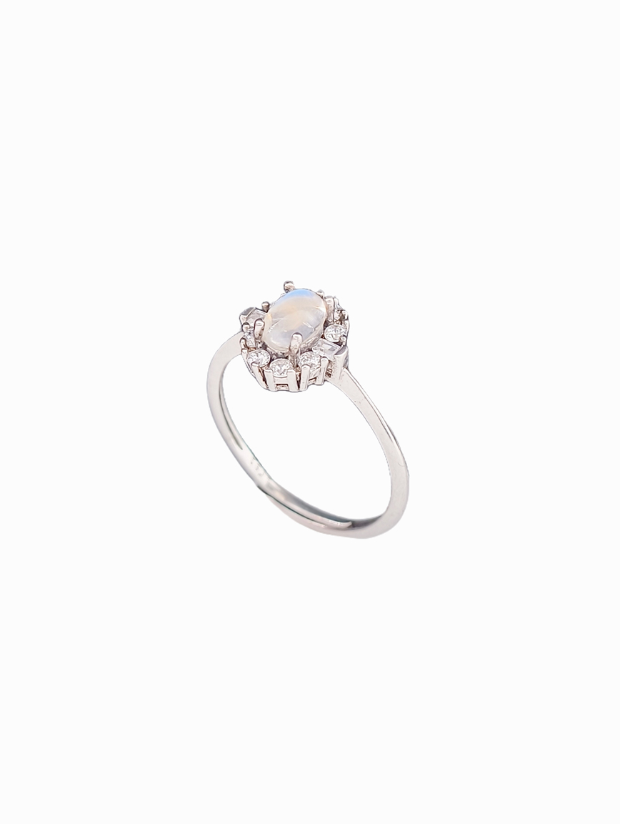 Natural Moonstone Delicate Ring