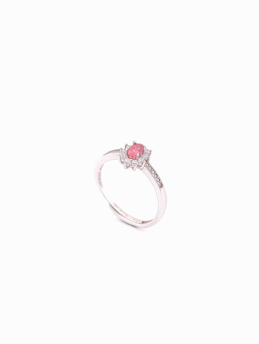 Natural Pink Tourmaline Ring