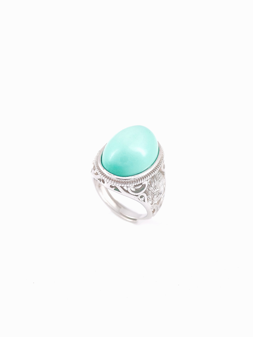 Natural Turquoise Design Ring