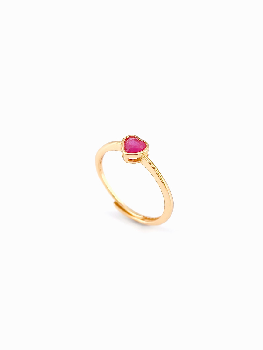 Heart Ruby Ring